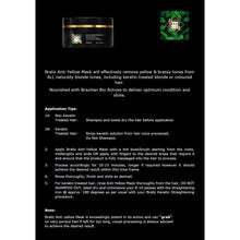 Load image into Gallery viewer, Braliz Anti-Yellow Mask = No More Brassy Yellow Tones
